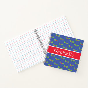 Personalised Christmas Holly & Berries Notebook