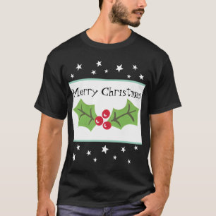 Personalised Christmas Holly & Berries T-Shirt