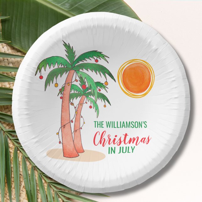 Personalised Christmas in July Party Paper Bowl Paper Plate (Creator Uploaded)