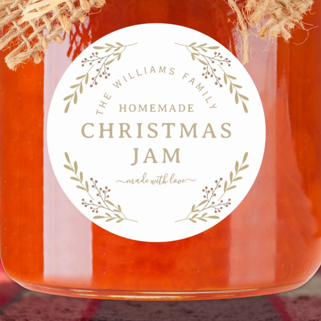 Personalised Christmas Jam Jar Stickers (Creator Uploaded)