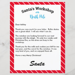 Personalised Christmas Letter Reply from Santa
