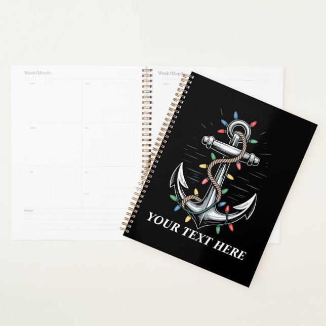 Personalised Christmas Lights Boating Sailing  Planner (Display)