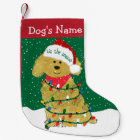 Personalised Christmas Lights Goldendoodle