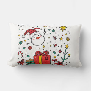 personalised Christmas Lumbar Cushion