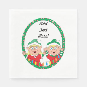 Personalised Christmas Luncheon Napkin