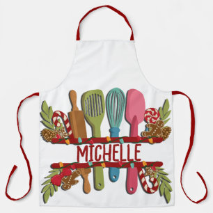 Personalised Christmas Monogram Apron
