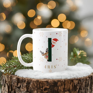 Personalised Christmas Monogram I Mug