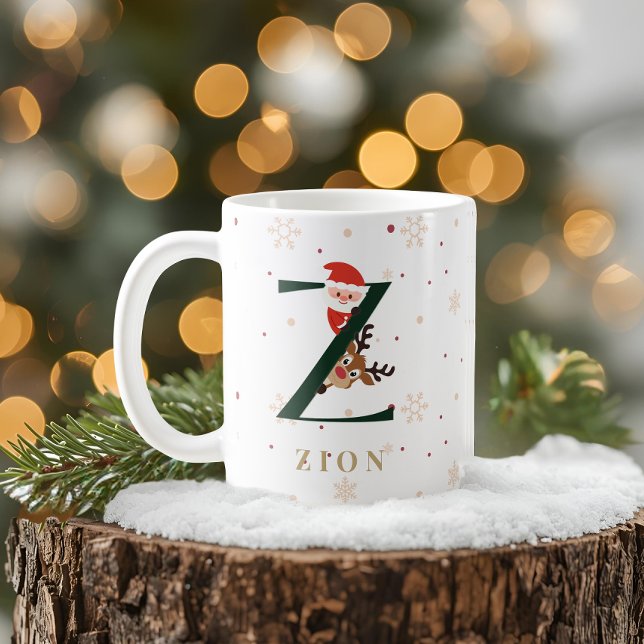 Personalised Christmas Monogram Z Mug (Creator Uploaded)