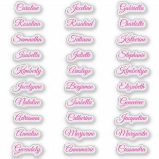 Personalised Christmas Name Calligraphy Sheet