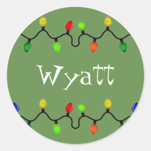 Personalised Christmas Name Stickers