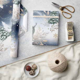 Personalised Christmas Name Wrapping Paper   Elega
