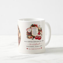 Personalised Christmas & New Year Card for Grandma
