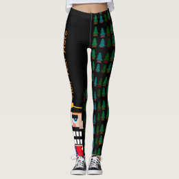 Personalised Christmas Nutcracker in the Forest Leggings