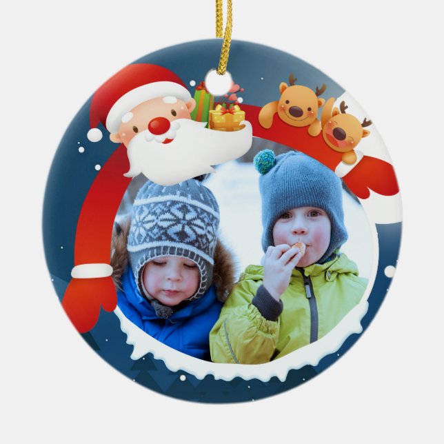 Personalised Christmas Ornament, Ceramic Ornament (Front)