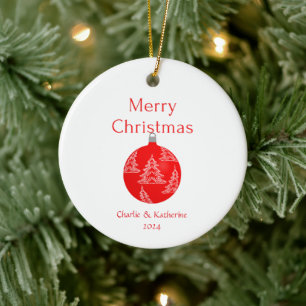 Personalised christmas ornament custom christmas o