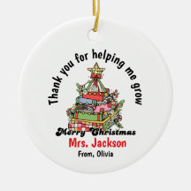 Personalised Christmas Ornament for Teacher