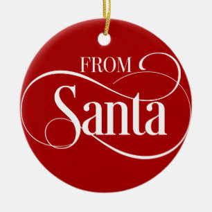 Personalised Christmas Ornament From Santa Claus