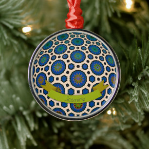 Personalised Christmas ornament modern colourful