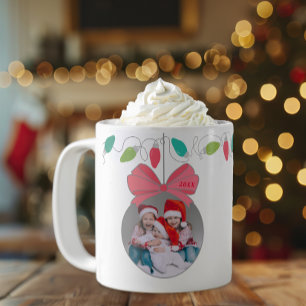 Personalised Christmas Ornament Photo Mug