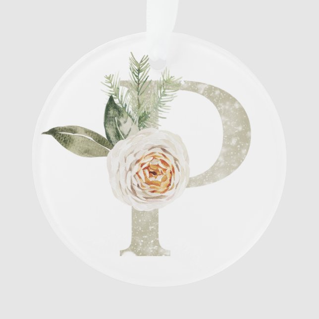 Personalised Christmas ornament with your initials (Front)