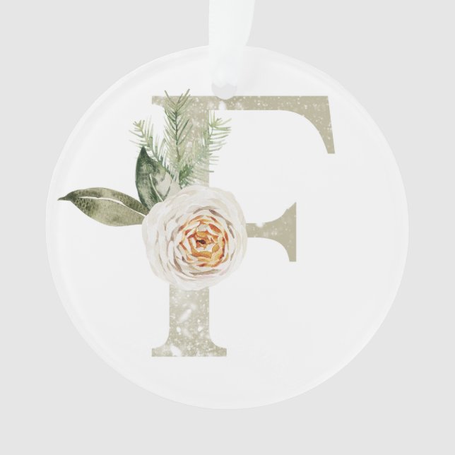 Personalised Christmas ornament with your initials (Front)