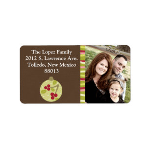 Personalised Christmas Ornaments Mailing Label