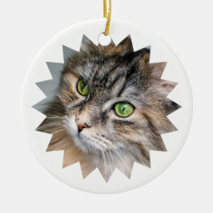 Personalised Christmas Pet Photo Ceramic Ornament