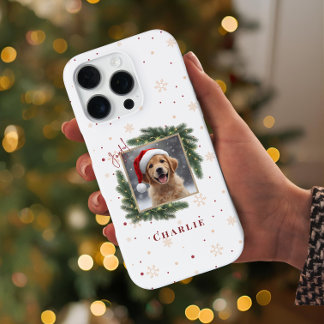 Personalised Christmas Pet Photo – Holiday iPhone 16 Pro Case