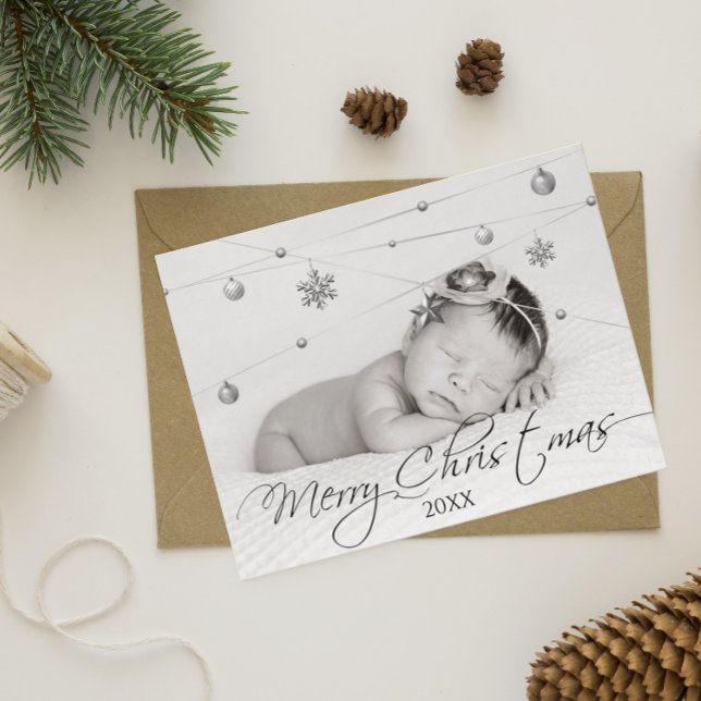Personalised Christmas Photo and Calligraphy Postcard (Creator Uploaded)