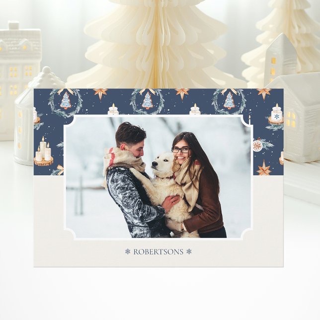 Personalised Christmas Photo Card with Family Name (Creator Uploaded)