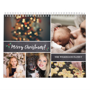 Personalised, Christmas, Photo Collage Calendar