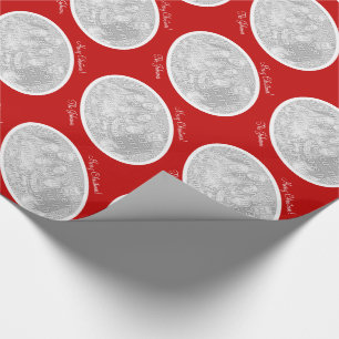 Personalised Christmas photo wrapping paper