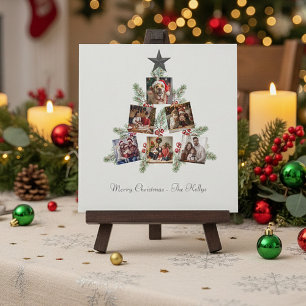 Personalised Christmas photos tree Holiday Card