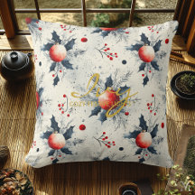 Personalised Christmas Pillow with Name and Quote