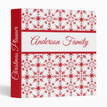 Personalised Christmas Planner Binder