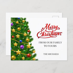 Personalised Christmas Postcard
