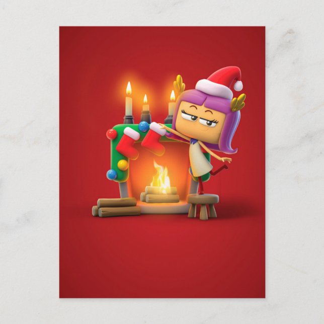 Personalised Christmas Postcard for Virgo (Front)