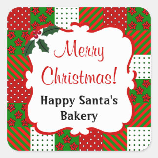 Personalised Christmas Quilt Sticker