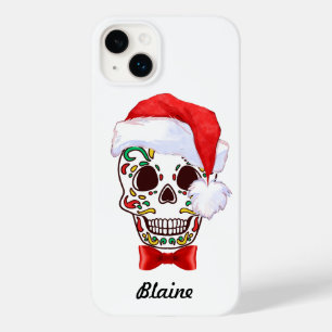 Personalised Christmas Santa Sugar Skull Case-Mate iPhone 14 Plus Case