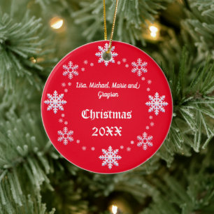 Personalised Christmas Snowflake Ornament