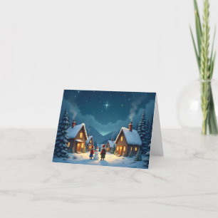 Personalised Christmas Snowman 2 Card