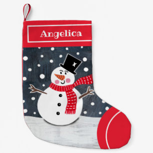 Personalised Christmas Snowman Stocking
