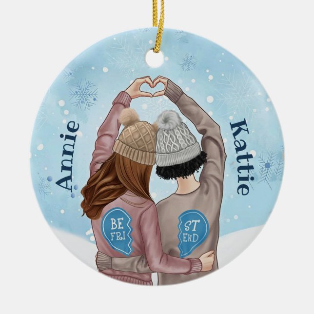 Personalised Christmas Soul Sister Ornament (Front)