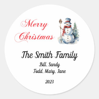 Personalised Christmas Stickers