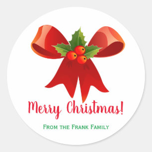 Personalised Christmas Stickers Envelope Seals