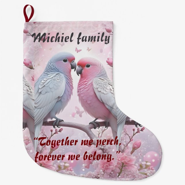 Personalised  Christmas Stocking for family and co (Front)