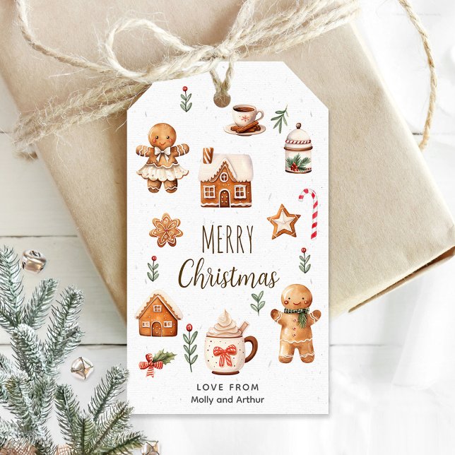 Personalised Christmas Tag with Christmas Cookies (Creator Uploaded)