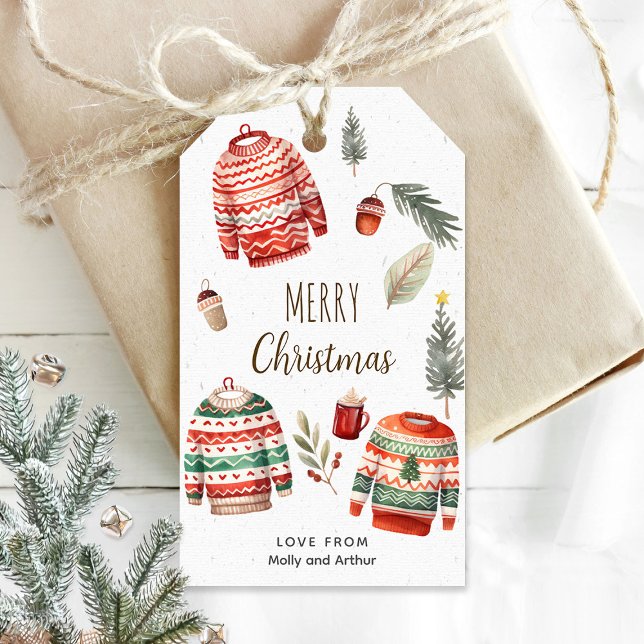 Personalised Christmas Tag with cosy illustrations (Creator Uploaded)