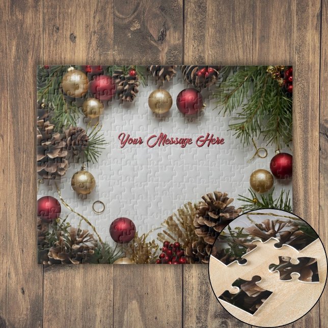 Personalised Christmas Themed Jigsaw Puzzle (Personalized Christmas Themed Jigsaw Puzzle)