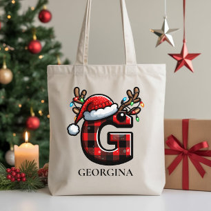 Personalised Christmas tote bag gift for her, mum